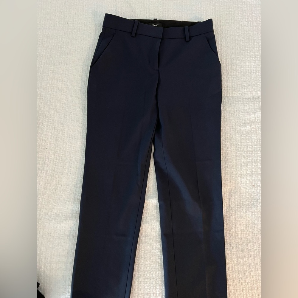 Theory treeca pants size 00 navy never worn
